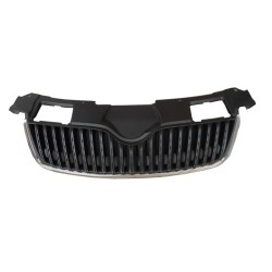 SKODA FABIA 07 REJILLA NEGRA/CROMADA