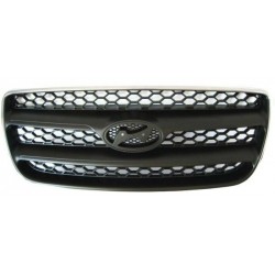 HYUNDAI SANTA FE 2006 REJILLA NEGRA CON ARO CROMADO