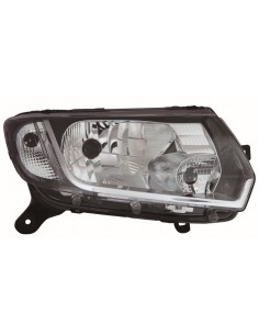 DACIA SANDERO / LOGAN 13 FARO MANUAL INTERIOR NEGRO H4...