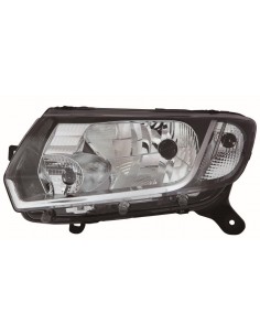 DACIA SANDERO / LOGAN 13 FARO MANUAL INTERIOR NEGRO H4...