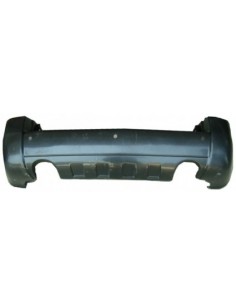 HYUNDAI TUCSON 2004 PARAGOLPES TRASERO IMPRIMADO CON HUECO PARA SENSORES Y DOS HUECOS PARA SALIDA DE ESCAPE