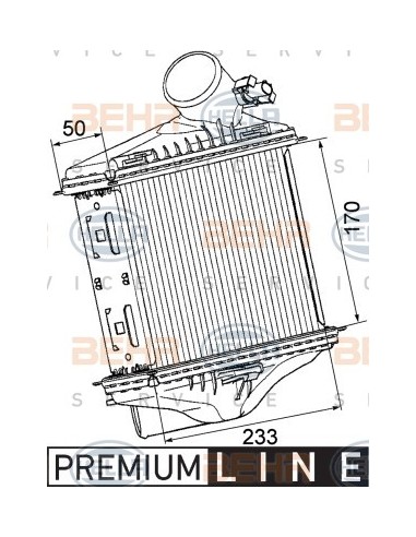 INTERCOOLER MCC SMART FORTWO 0.8 CDI 2007 8ML376746241