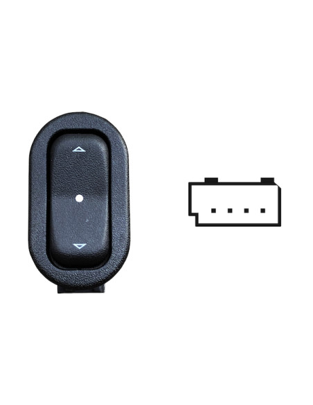 COMPATIBLE CON OPEL ASTRA G 1998 BOTON ELEVALUNAS IZQUIERDO   DERECHO 4PIN