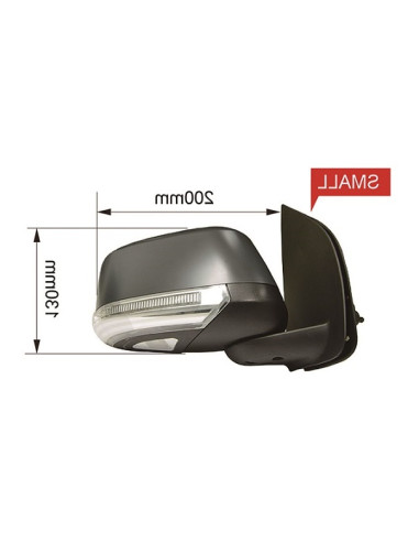 COMPATIBLE CON NISSAN NAVARA 07 RETROVISOR...
