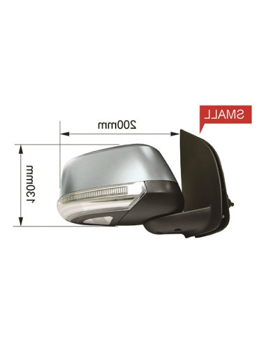 COMPATIBLE CON NISSAN NAVARA 07 RETROVISOR...