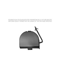 COMPATIBLE CON FIAT 500 07 TAPA REMOLQUE PARAGOLPES...