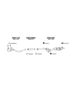 COMPATIBLE CON ALFA 145 KAT 1.4 94 SILENCIOSO TRASERO