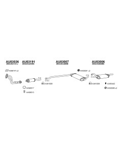 COMPATIBLE CON AUDI 80 1.6 1.8 86 SILENCIOSO MEDIO