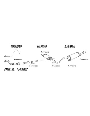 COMPATIBLE CON AUDI A4 KAT AVANT 1.6i 11 9410...
