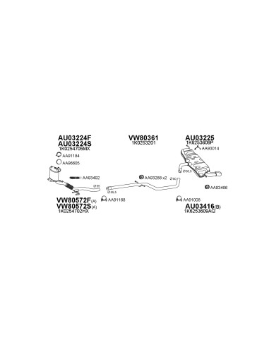 COMPATIBLE CON AUDI A3 TOLEDO CADDY GOLF 03 DPF