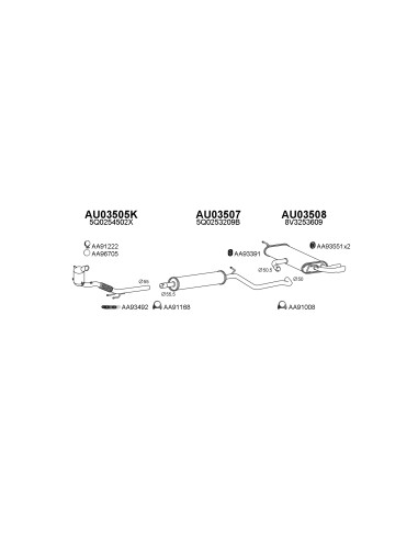 COMPATIBLE CON AUDI A3 1.4TSI LEON III GOLF VII...