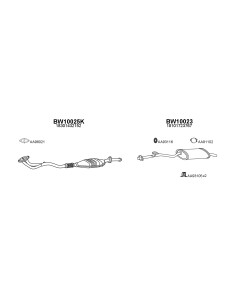 COMPATIBLE CON BMW 316I CAT E36 SILENCIOSO TR