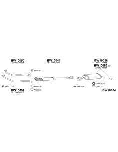 COMPATIBLE CON BMW 324D 85 TUBO COLECTOR