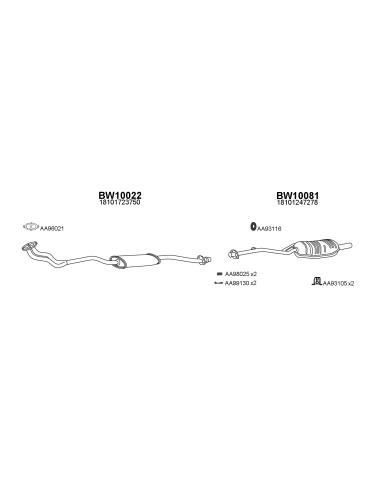 COMPATIBLE CON BMW 318i E36 1 9192 SILENCIOSO...