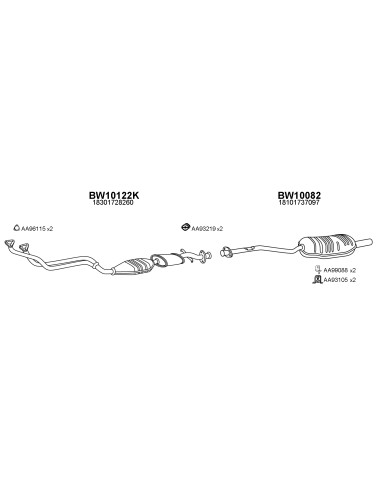 COMPATIBLE CON BMW 320I E36 1 912 98 SILENCIOSO...