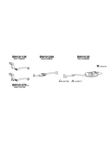 COMPATIBLE CON BMW 318 320 2.0TD H B BR CP 98 CAT
