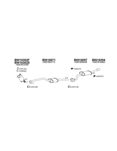 COMPATIBLE CON BMW X1 05 1106 15 DPF