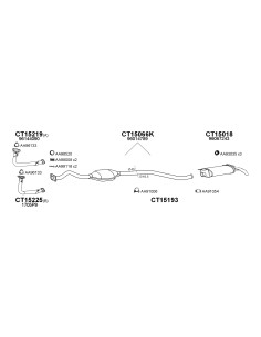 COMPATIBLE CON CITROEN AX 1.3 4 SILENCIOSO TRASERO