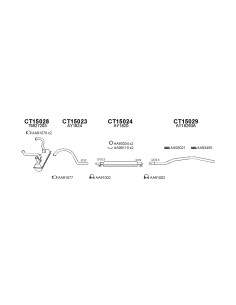 COMPATIBLE CON CITROEN DYANE 78 TUBO TRASERO