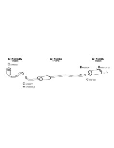 COMPATIBLE CON CITROEN XSARA PICASSO 05 SILENCIOSO TRASERO