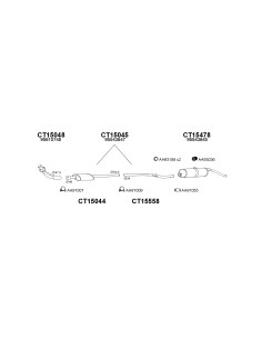 COMPATIBLE CON CITROEN VISA GT 82 SILENCIOSO TRASERO