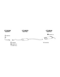 COMPATIBLE CON CITROEN AX GT 8792 SILENCIOSO FTR