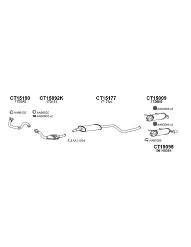 COMPATIBLE CON CITROEN ZX 1.8i 92 SILENCIOSO...