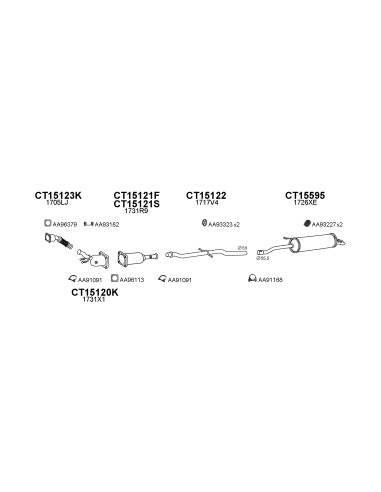 COMPATIBLE CON CITROEN C5 2.0 01 TUBO INTERNO