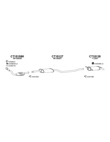 COMPATIBLE CON CITROEN XANTIA KAT1.6 SILEN....
