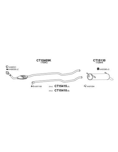 COMPATIBLE CON CITROEN XANTIA KAT 2.0i 3 93...