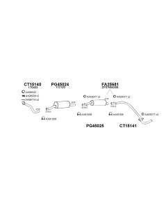 COMPATIBLE CON CITROEN C25 1.9D 88 TUBO COLECTOR