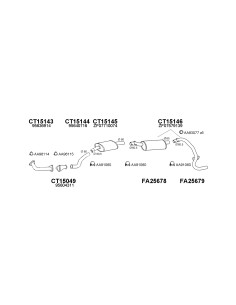 COMPATIBLE CON CITROEN C25 TD 90 SILENCIOSO TRASERO