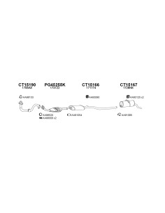 COMPATIBLE CON CITROEN BERLINGO KAT 7 96 SILENCIOSO FRONTAL