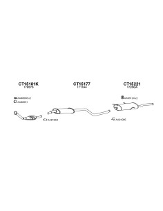 COMPATIBLE CON CITROEN XSARA ZX 306 1.6I SPI 1.8I 9102 CAT