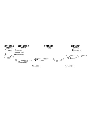 COMPATIBLE CON CITROEN XSARA 1.4 6 8i 97...