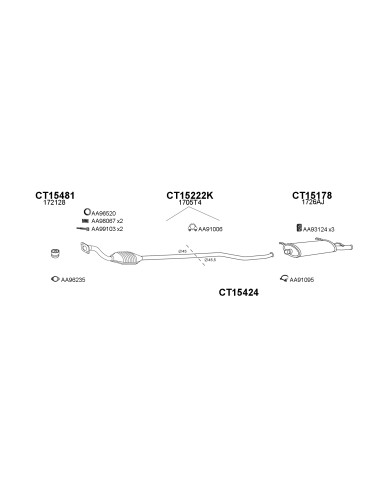 COMPATIBLE CON CITROEN XSARA ZX 1.8 9D 8V CAT