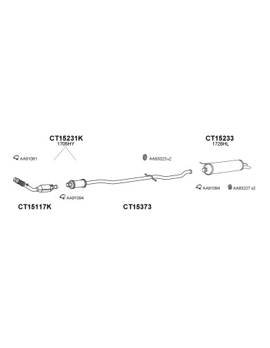 COMPATIBLE CON CITROEN C5 1.8 2.0 01 BREAK...