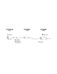 COMPATIBLE CON CITROEN XSARA 1.4 6 16V 00 SILENCIOSO TRASERO