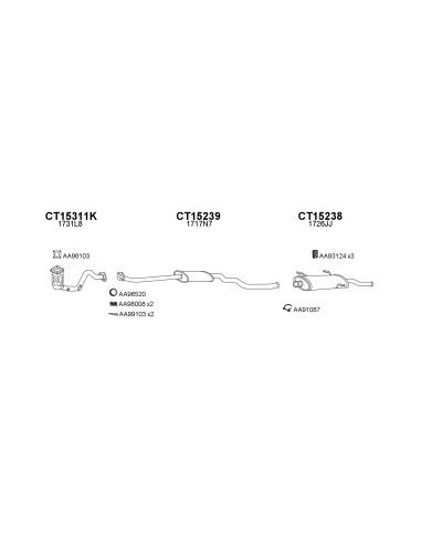 COMPATIBLE CON CITROEN XSARA 1.4 6 16V 00...