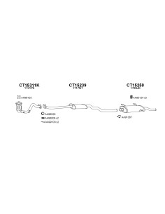 COMPATIBLE CON CITROEN XSARA 1.4 6 16V 00 SILENCIOSO FRONTAL