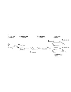 COMPATIBLE CON CITROEN XSARA PICASSO SILENCIOSO TRASERO