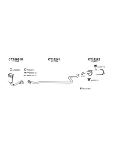 COMPATIBLE CON CITROEN C3 1.1 02 TUBO INTERNO