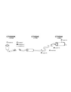 COMPATIBLE CON CITROEN C3 1.4i 02 SILENCIOSO FRONTAL