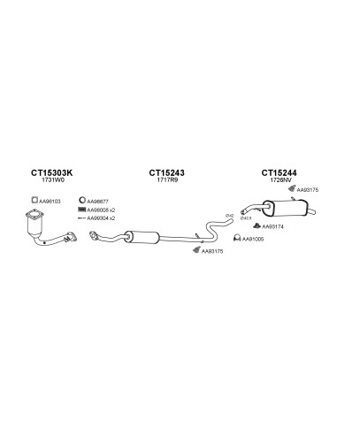 COMPATIBLE CON CITROEN C3 1.4i 02 SILENCIOSO...