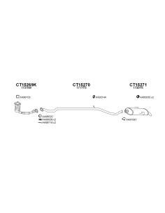 COMPATIBLE CON CITROEN SAXO 1.1 1.4 99 TUBO INTERIOR