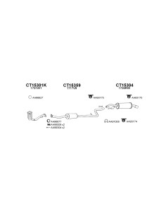 COMPATIBLE CON CITROEN C2 C3 1007 1.6I 16V 02 CAT