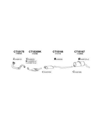 COMPATIBLE CON CITROEN XSARA BERLINGO 306...