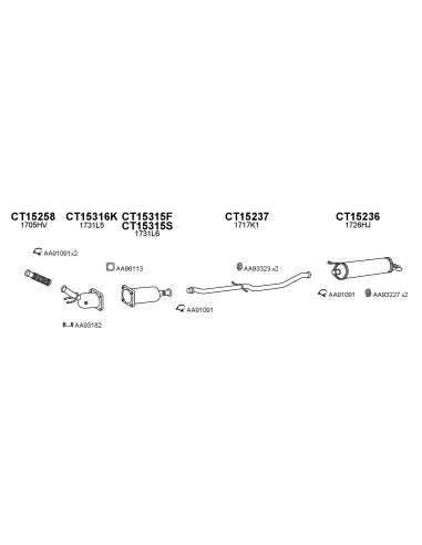 COMPATIBLE CON CITROEN C5 2.2HDI 0004 DPF