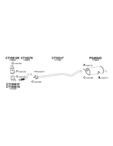 COMPATIBLE CON CITROEN C4 307 1.6 HDIC4 04 TUBO...