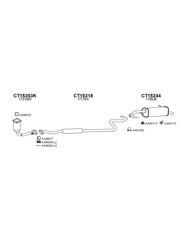 COMPATIBLE CON CITROEN C3 1.4 8V 05 SILENCIOSO...